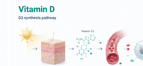Vitamin D3 - sun skin synthesis pathway