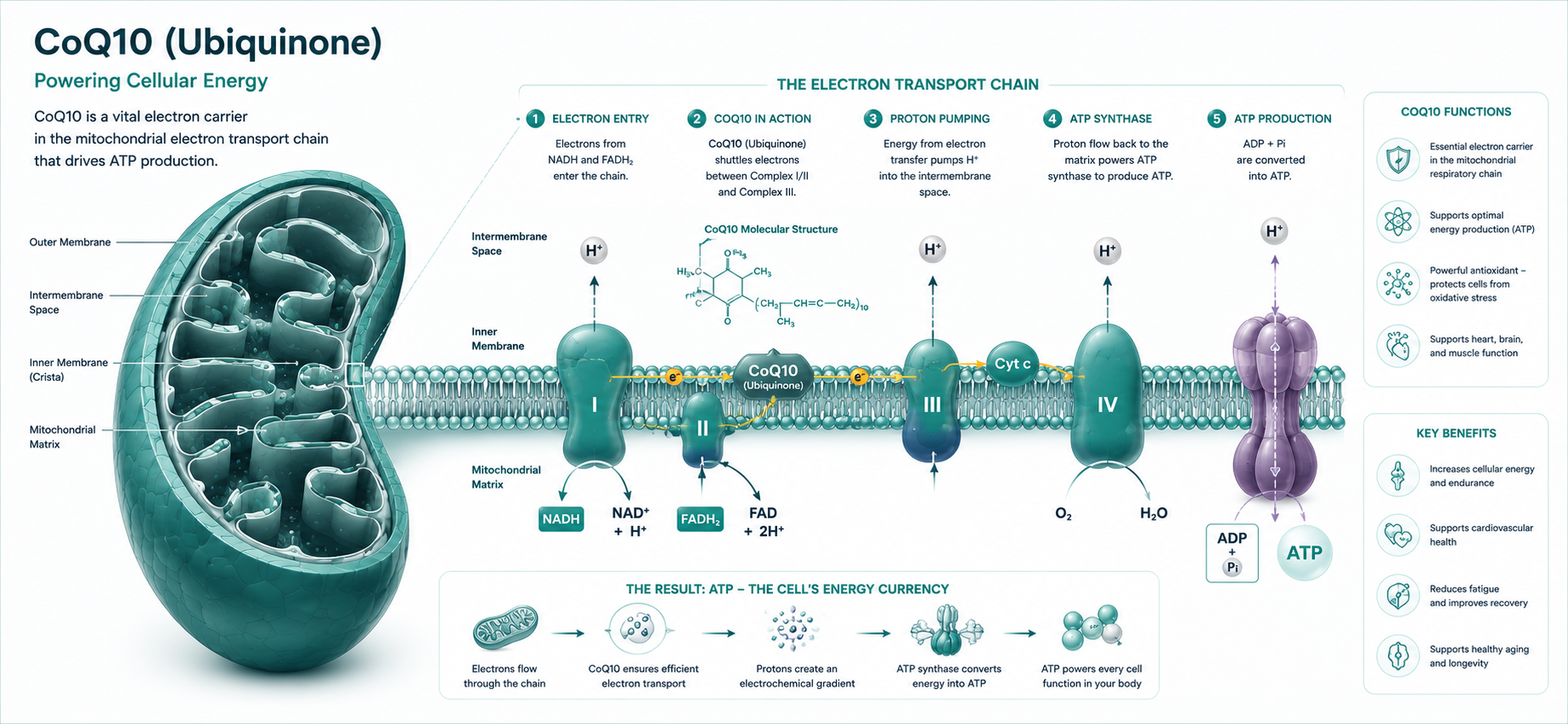 CoQ10 mitochondria electron transport